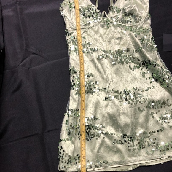 Lulu's Light Green Sequin Dress - Picture 11 of 13